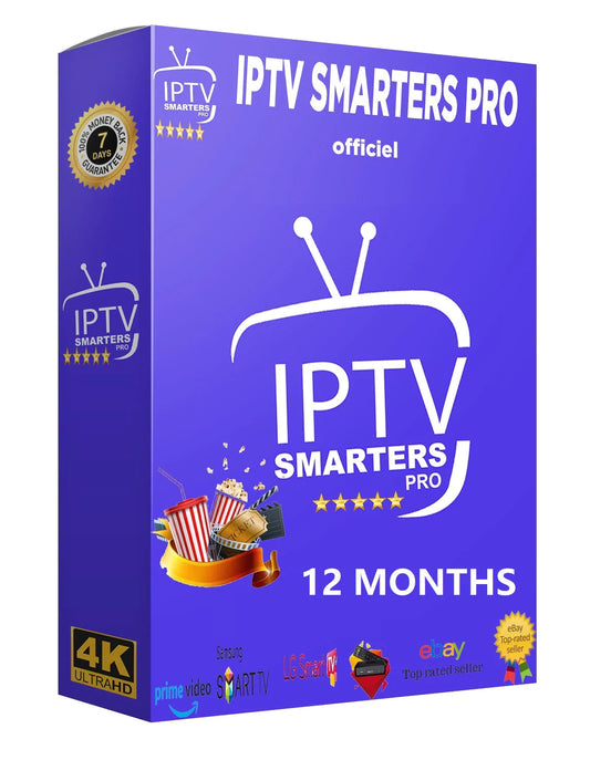 IPTV SMARTERS PRO - SUBSCRIPTION 12 MONTHS