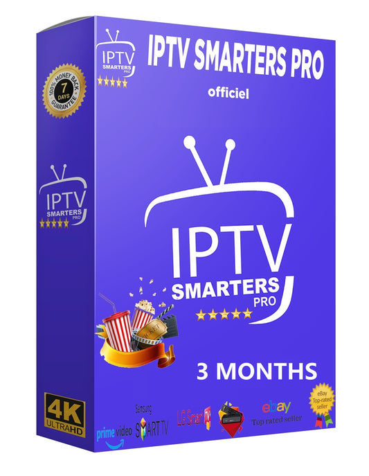 IPTV SMARTERS PRO - SUBSCRIPTION 3 MONTHS
