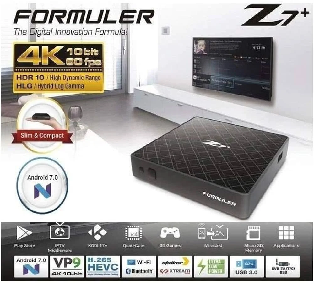 New Formuler Z7 Plus 5G Premium UHD IPTV set top box with ...