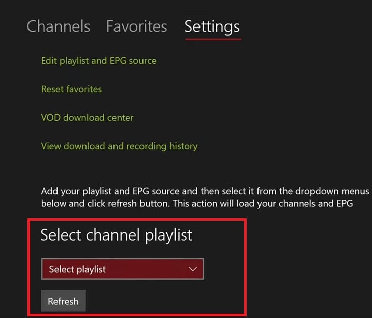 Regarder IPTV sur Xbox One