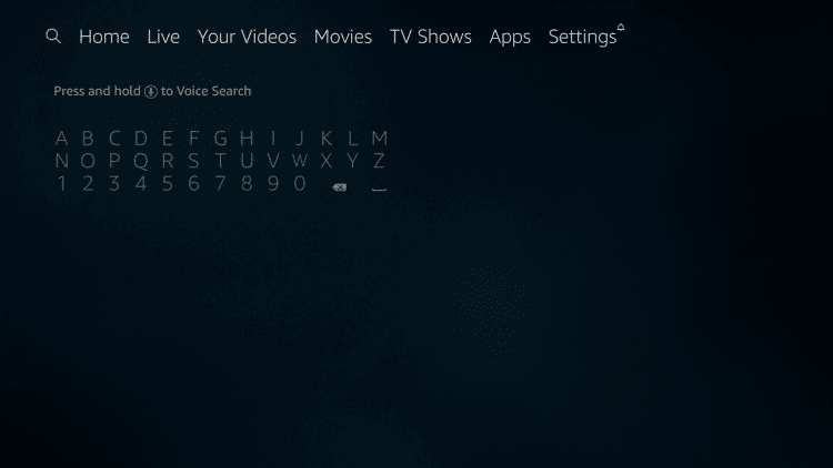 cliquez sur l'icône de recherche située dans le coin supérieur gauche de l'interface.