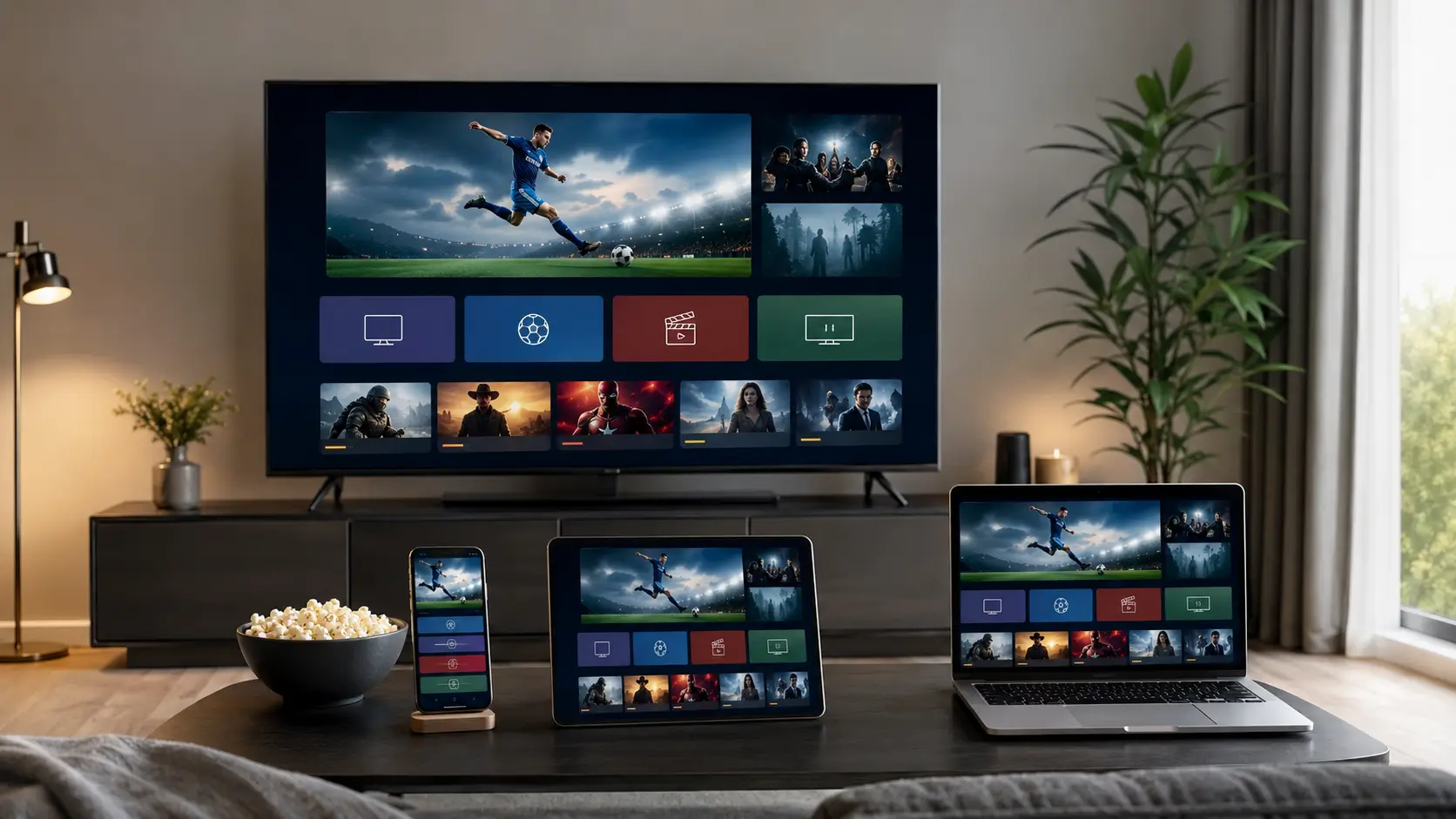 IPTV trial running on Smart TV, Fire TV Stick, smartphone and tablet devices